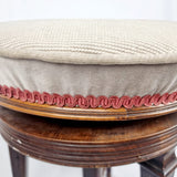 Edwardian Mahogany Adjustable Piano Stool