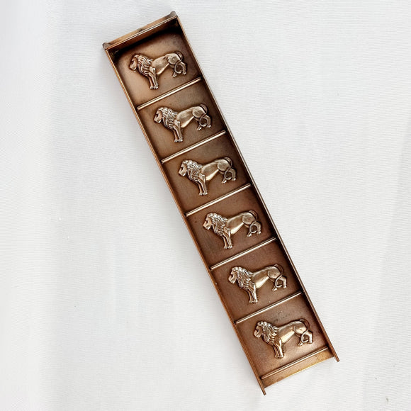 Copper Anitque Lion Chocolate Mould
