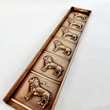 Copper Anitque Lion Chocolate Mould