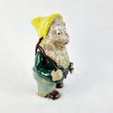 Vintage Pottery Garden Dwarf Carrying a Pick Axe