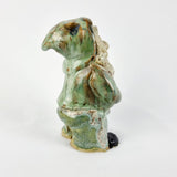 Vintage Pottery Glazed Dwarf Turquoise