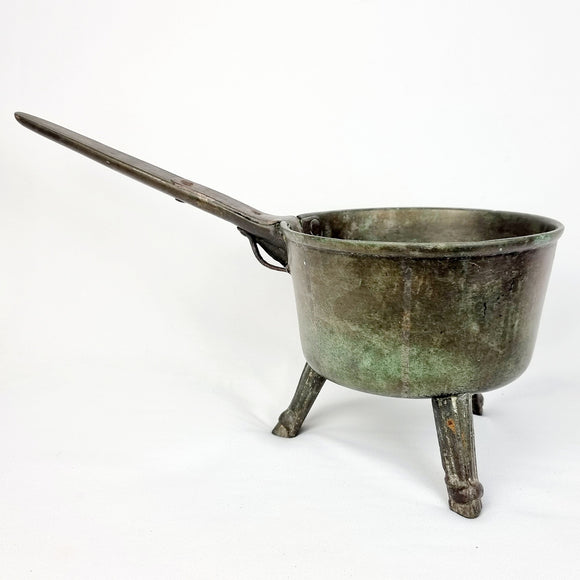 Antique Georgian Bronze Skillet on Three Legs