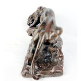 Bronzed Coloured Plaster Lioness Statue