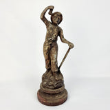 19th Century Spelter Miner Statue