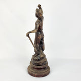 19th Century Spelter Miner Statue