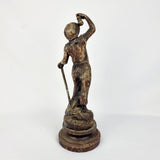 19th Century Spelter Miner Statue