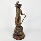 19th Century Spelter Miner Statue