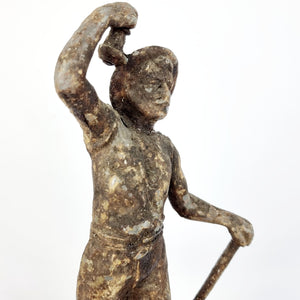 19th Century Spelter Miner Statue