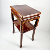 Japanese 19th Century Red Lacquered Stand