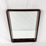 1970s Brown Plastic Mirror