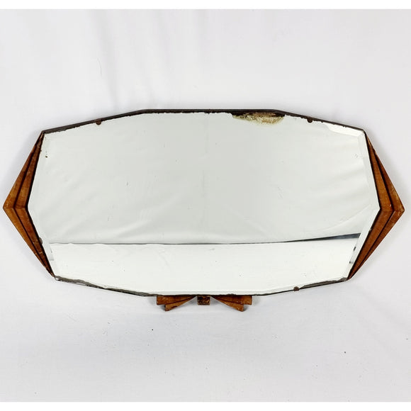 Art Deco Walnut Veneered Mirror