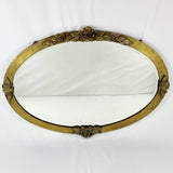 Arts & Crafts Copper Rose Framed Mirror