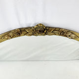 Arts & Crafts Copper Rose Framed Mirror
