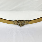 Arts & Crafts Copper Rose Framed Mirror