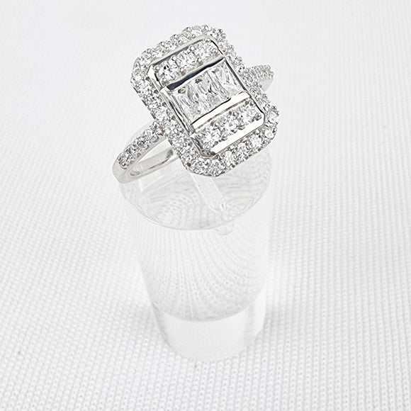 Silver Ring With Swarovski Zirconia