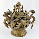 19th Century Bronze Ornate Incense Burner