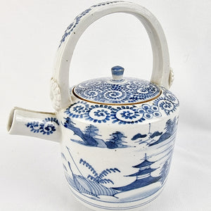 19th Century Chinese Blue and White Teapot