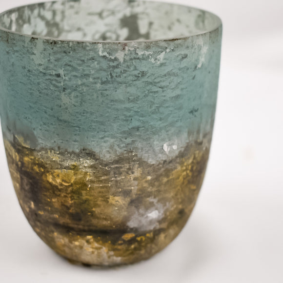 Green Glass Votive