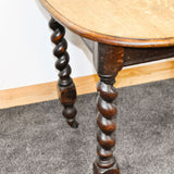 Barley Twist Oak Extending Dining Table