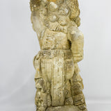 Oriental terracotta deity statue.