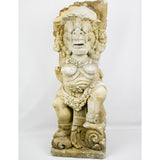 Oriental terracotta deity statue.