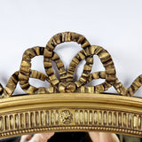 19th Century Oval GiltWood Mirror