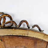 19th Century Oval GiltWood Mirror