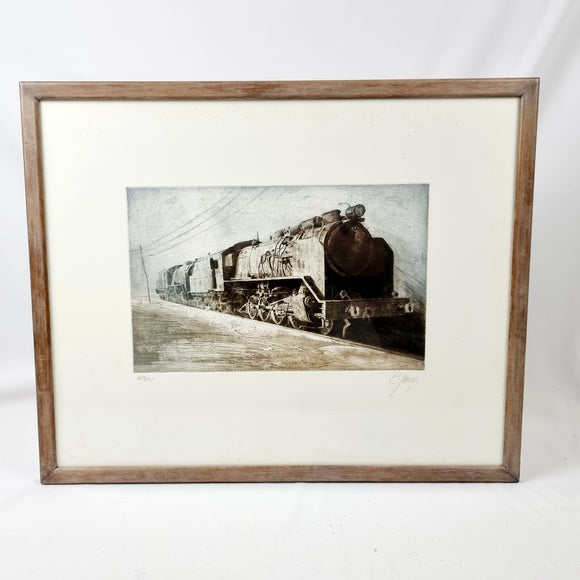 Limited Edition Steam Engine Locomotive Signed Print