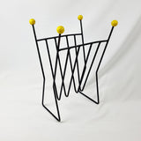 1960s Metal Wire Magazine Rack