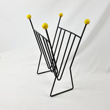 1960s Metal Wire Magazine Rack