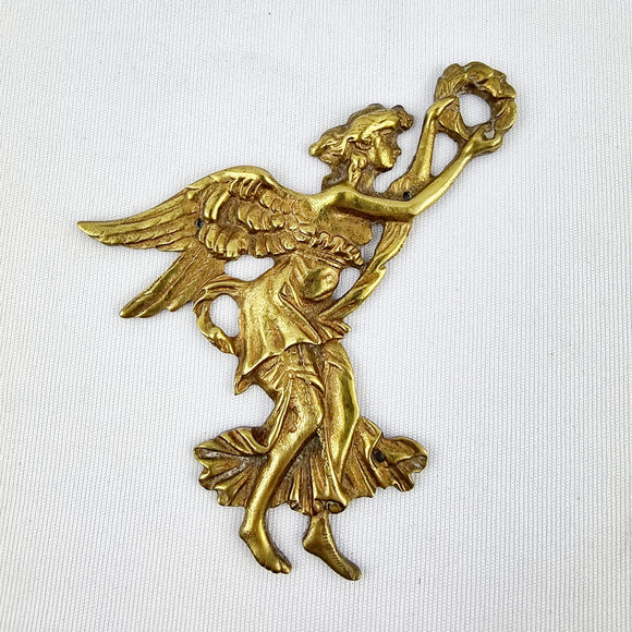 Brass Angel casting plaque