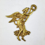 Brass Angel casting plaque