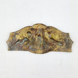 Brass Antique Plaque depicting Two Cherubs