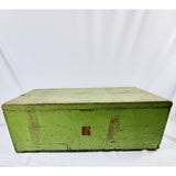 Vintage meccano in green trunk