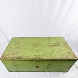 Vintage meccano in green trunk