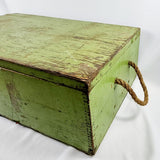 Vintage meccano in green trunk