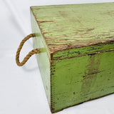 Vintage meccano in green trunk
