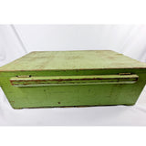 Vintage meccano in green trunk