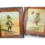 Pair of Hunting Dogs Novelty Oil Paintings