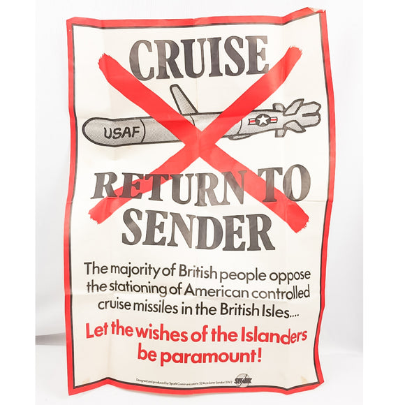 1950s Return to Sender Cruise Missle Poster