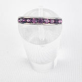 Purple Glass Silver Ring