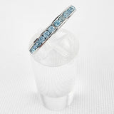 Blue Eternity Silver Ring