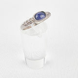 Silver Purple Glass Ring
