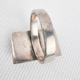 Abalone Shell Silver Ring