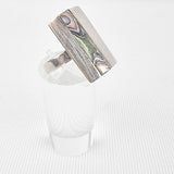 Abalone Shell Silver Ring
