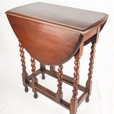 Oak Barley Twist Drop Leaf Table