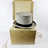 Vintage Moss Bros Grey Top Hat Size 7 1/8