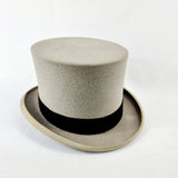 Vintage Moss Bros Grey Top Hat Size 7 1/8