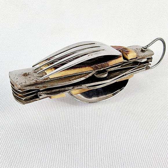 Vintage Japanese Antler Handle 11 piece Pocket Knife