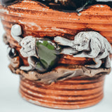 Japanese Sumida Gawa Lidded Jar